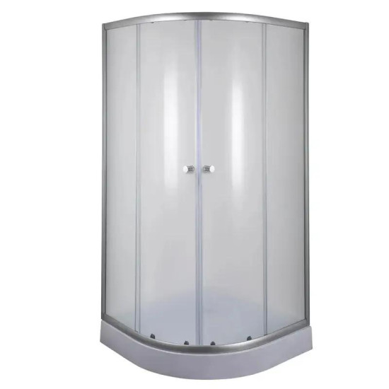 Душова кабіна Mixxus PLAIN SCT02-100x100x195-FB SATIN матова 4мм (MI6897)