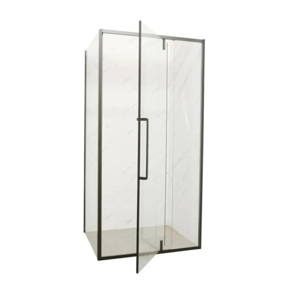 Душова кабіна Mixxus Premium BEVEL SC01-100x80x195-TR Black прозора 6мм (MI6870)