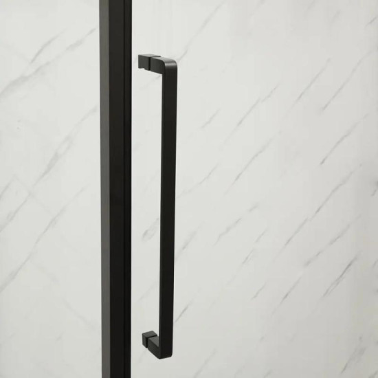 Душова кабіна Mixxus Premium BEVEL SC01-100x80x195-TR Black прозора 6мм (MI6870)