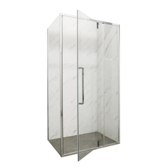 Душова кабіна Mixxus Premium BEVEL SC01-100x80x195-TR Chrome прозора 6мм (MI6869)