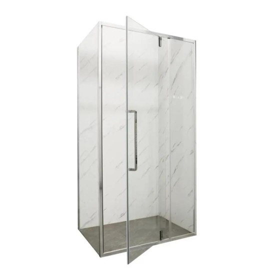 Душова кабіна Mixxus Premium BEVEL SC01-120x80x195-TR Chrome прозора 6мм (MI6871)