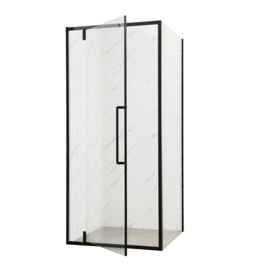 Душевая кабина Mixxus Premium BEVEL SC01-90x90x195-TR Black прозрачная 6мм (MI6864)