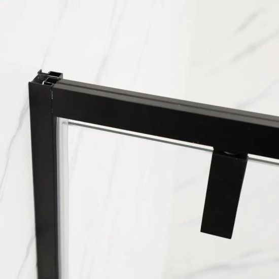 Душевая кабина Mixxus Premium BEVEL SC01-90x90x195-TR Black прозрачная 6мм (MI6864)