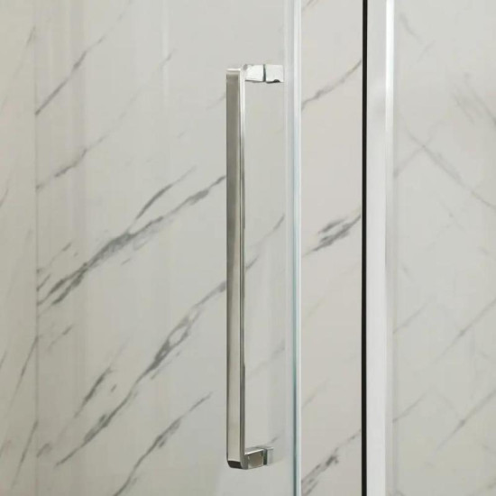 Душова кабіна Mixxus Premium BEVEL SC01-90x90x195-TR Chrome прозора 6мм (MI6863)