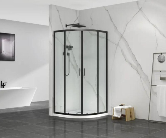 Душевая кабина Mixxus Premium DIVERSE SC01-90x90x195-TR Black прозрачная 5мм (MI6860)