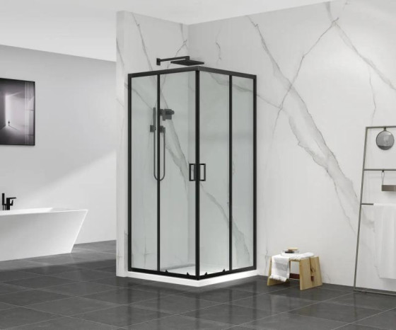 Душевая кабина Mixxus Premium DIVERSE SC02-90x90x195-TR Black прозрачная 5мм (MI6862)