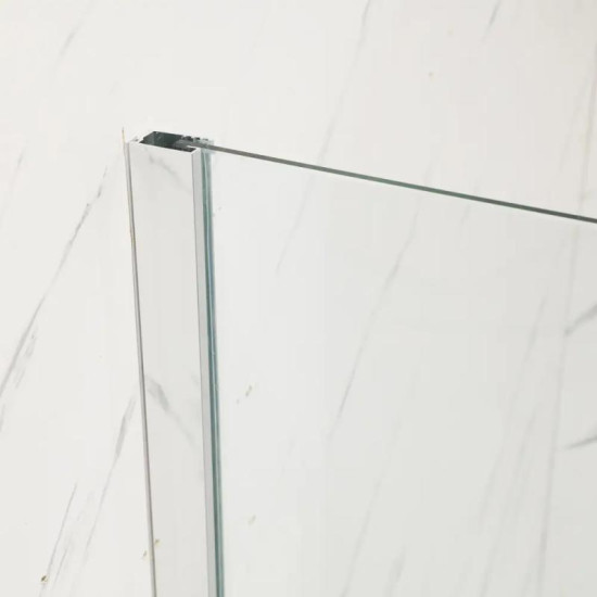 Душевая перегородка Mixxus Premium FLAT SP01-80x200-TR Chrome Walk-In прозрачная 8мм (MI6849)