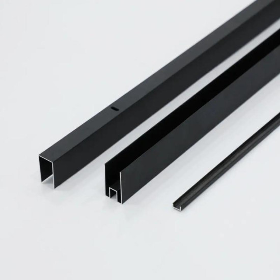 Душевая перегородка Mixxus Premium FLAT SP02-140x200-TR Black Walk-In прозрачная 8мм (MI6858)