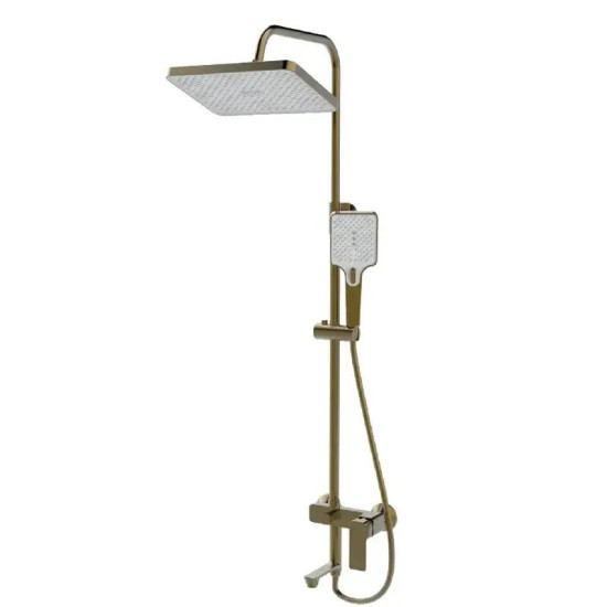 Душевая система Haiba KUBUS 009-J BRUSHED GOLD (HB9627)
