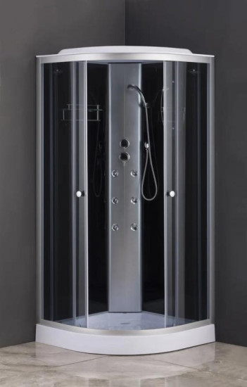 Душовий бокс Mixxus STRONG SBH02-90x90x215-GR SATIN (MI6891)