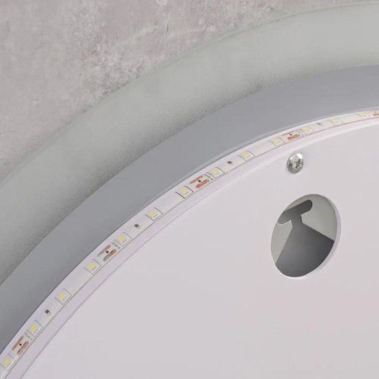 Дзеркало Mixxus PLAIN MC10-80 с LED Touch, Anti-fog, димером, регулюванням яскравості, годинником (MI6932)