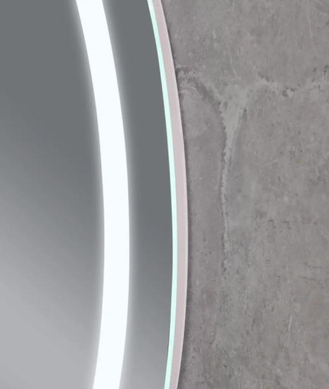 Дзеркало Mixxus PLAIN MV02-60x80 с LED Touch, Anti-fog, димером, регулюванням яскравості, годинником (MI6933)
