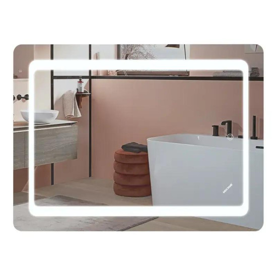 Дзеркало Mixxus TWEE MR09-50x80-REVERSE с LED Touch, Anti-fog, димером, регулюванням яскравості (MI6930)