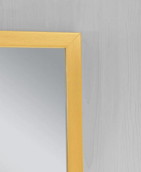 Дзеркало Zerix FONTE MRZ09-700x850-REVERSE GOLD прямокутне у золотій рамі (ZX5639)