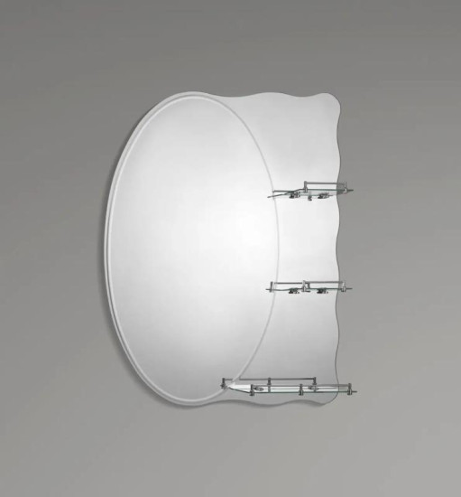 Дзеркало Zerix SOLO MOZ01-480x680x100 асиметричне з трьома полицями (ZX5624)