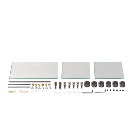 Дзеркало Zerix SOLO MOZ01-480x680x100 асиметричне з трьома полицями (ZX5624)