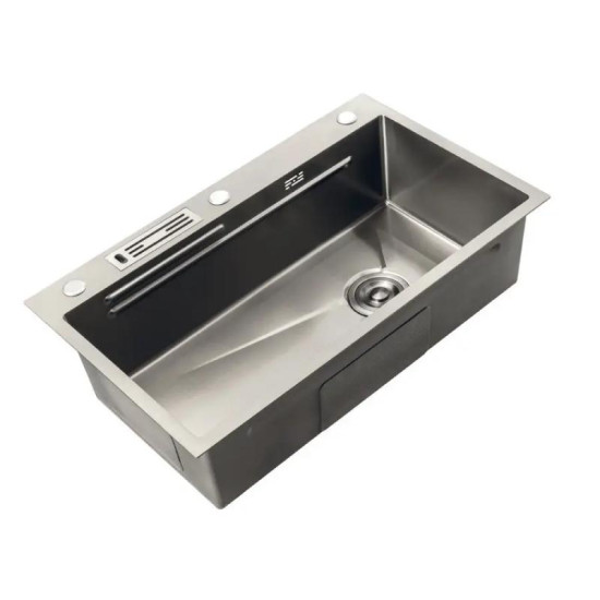Кухонная мойка Mixxus Premium MH7545-SET-05 NANO-SILVER (3.0/0.8) (нержавейка) (MX9634)