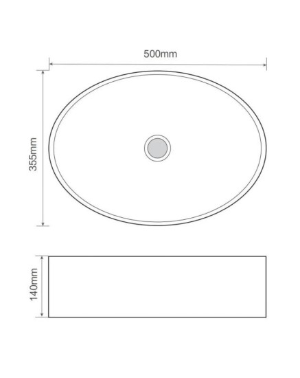 Раковина Mixxus Premium BEVEL-0106 500х355х140 (MP6546)