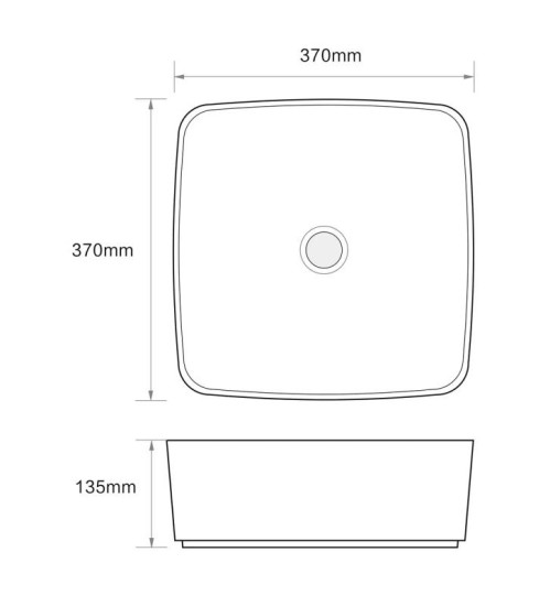Раковина Mixxus Premium DIVERSE-0104 MARBLE 370х370х135 (MP6537)