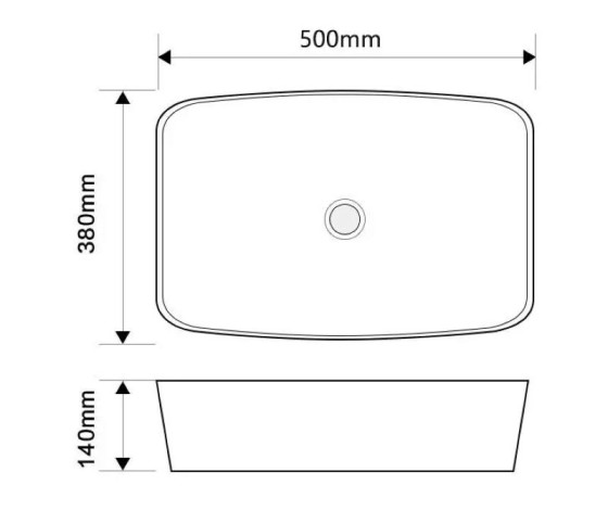 Раковина Mixxus Premium DIVERSE-0109 500х380х140 (MP6547)