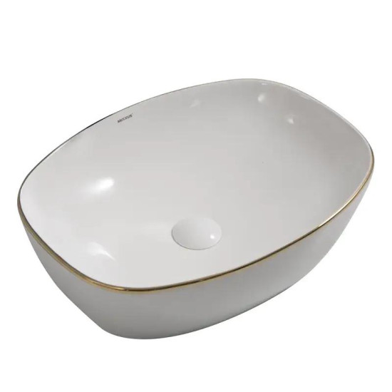 Раковина Mixxus Premium DIVERSE-0109 EDGE GOLD 500х380х140 (MP6548)