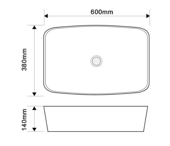 Раковина Mixxus Premium DIVERSE-0111 600х380х140 (MP6561)