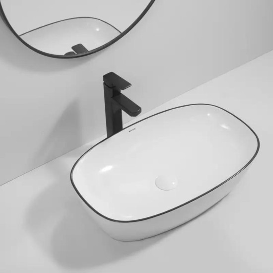 Раковина Mixxus Premium DIVERSE-0111 EDGE BLACK 600х380х140 (MP6562)