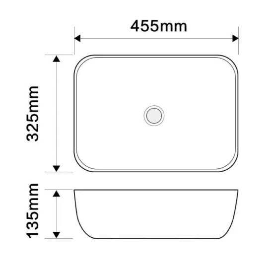 Раковина Mixxus Premium DIVERSE-0112 MARBLE 455х325х135 (MP6543)