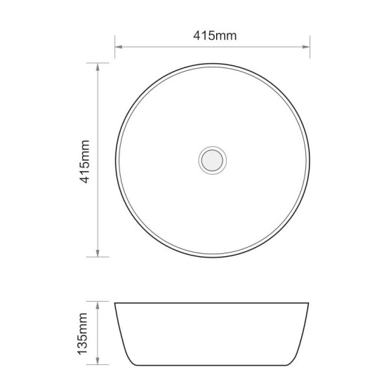 Раковина Mixxus Premium ELLIPSE-0101 415х415х135 (MP6531)