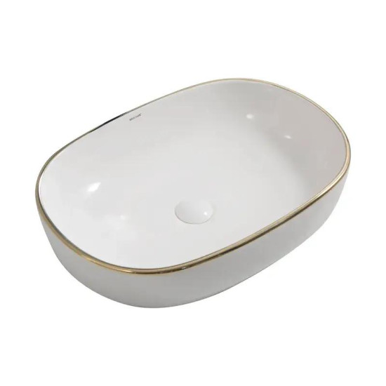 Раковина Mixxus Premium ELLIPSE-0105 EDGE GOLD 600х400х150 (MP6564)