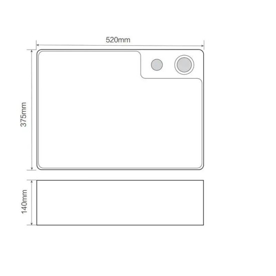 Раковина Mixxus Premium STYLE-0201 520х375х140 (MP6511)