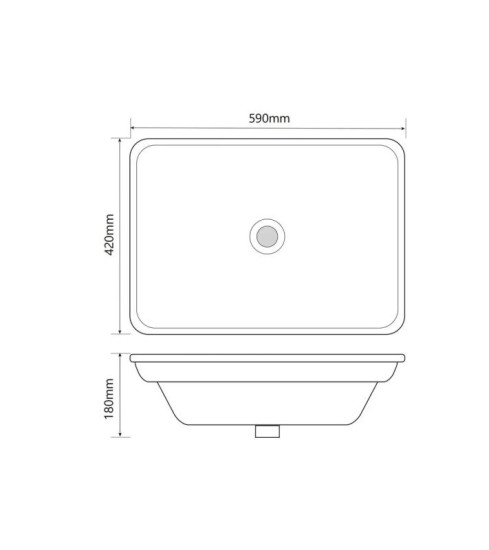 Раковина Mixxus Premium STYLE-1601 590х420х180 (MP6570)