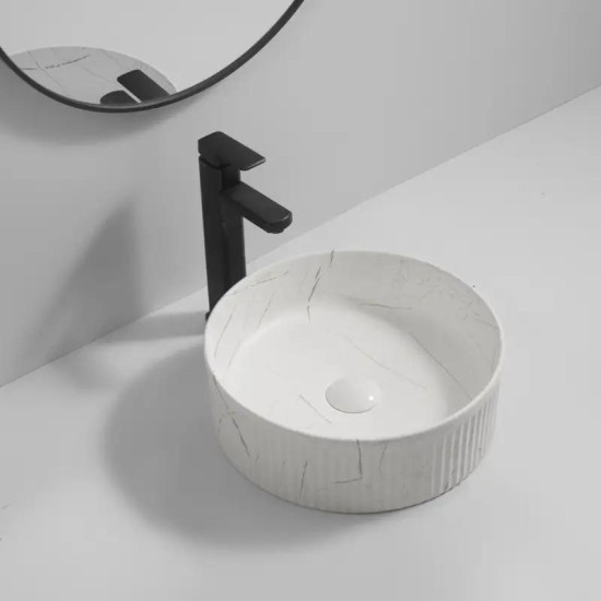 Раковина Mixxus Premium WAVE-0102 MARBLE 370х370х130 (MP6528)
