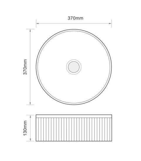 Раковина Mixxus Premium WAVE-0102 MARBLE 370х370х130 (MP6528)