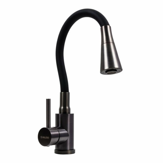 Кухонний змішувач Valeso NES-F12 PVD чорний