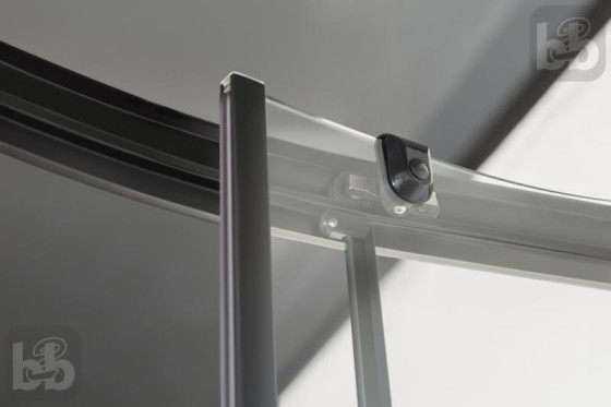 Душова кабіна Eger TISZA BS 599-021-BS профіль чорний, скло "Spagetti"