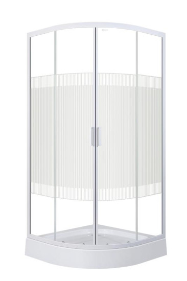 Душова кабіна Eger TISZA WS 599-021-S профіль білий, скло "Spagetti"