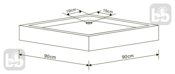 Душовий піддон Eger VI`Z 599-0909S сифон у комплекті