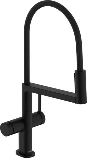 Кухонный смеситель Hansgrohe TALIS SELECT M54 72861670 черный матовый