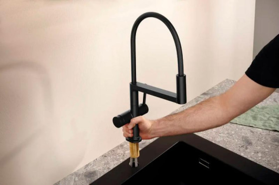Кухонный смеситель Hansgrohe TALIS SELECT M54 72861670 черный матовый