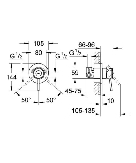 Гігієнічний душ із змішувачем Grohe BAU CLASSIC UA2904800S