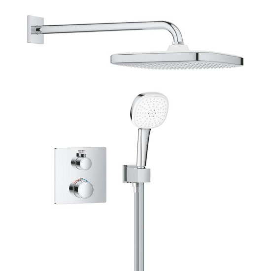 Душевая система скрытого монтажа Grohe Grohtherm с Tempesta 250 Cube (1039950000)