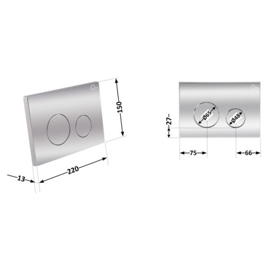 Панель змиву Qtap Nest QT0111M11112CRM