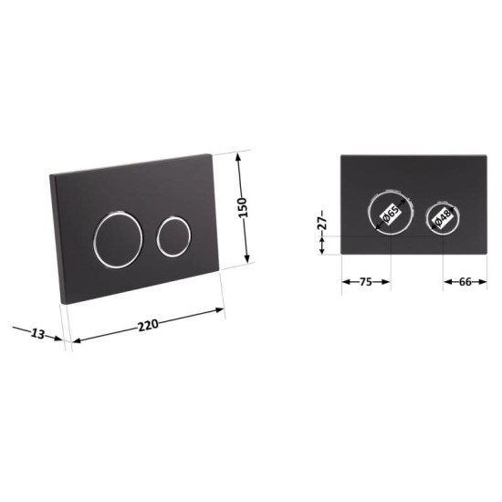 Панель змиву Qtap Nest QT0111M11V1146MB