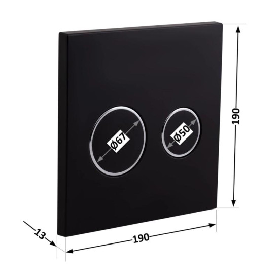 Панель змиву Qtap Nest Uni QT0211P01V1178MB