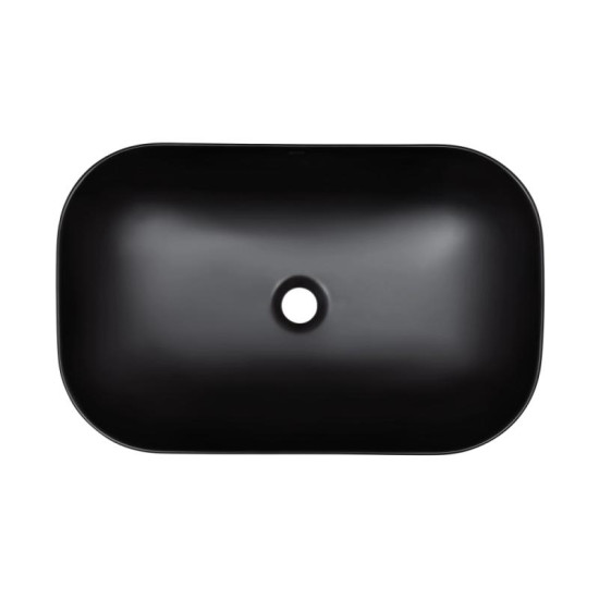 Раковина Qtap Robin 610х400х145 Matt black QT132143PMBMBN