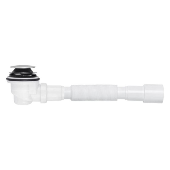 Сифон для душового піддону Kroner KRP - ST08 1 1/2"x60, D-64 із системою СІіск-СІас, з гнучкою трубкою 40/50 мм