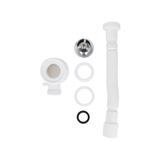 Сифон для душового піддону Lidz LP05 (CRM) автоматичний (вихід 40/50 мм)