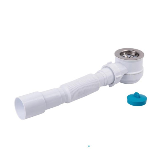 Сифон для душового піддону Lidz (WHI) 60 04 P002 01 (вихід 40/50 мм)