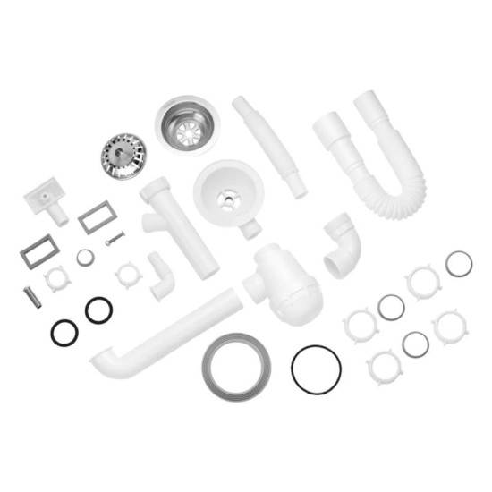 Сифон для кухонной мойки Kroner KRP - KS02S-1 3 1/2"х40/50 мм